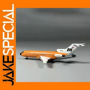 1:500 Scale Braniff Orange 727-100 Model