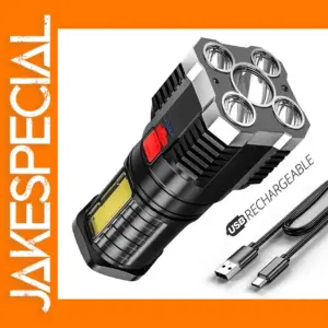 Rechargeable LED Flashlight with Side Light