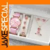 6PCS Women's Quartz Watch Jewelry Set