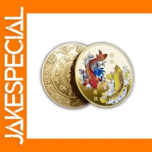Chinese Fu Koi Carp Replica Commemorative Coin