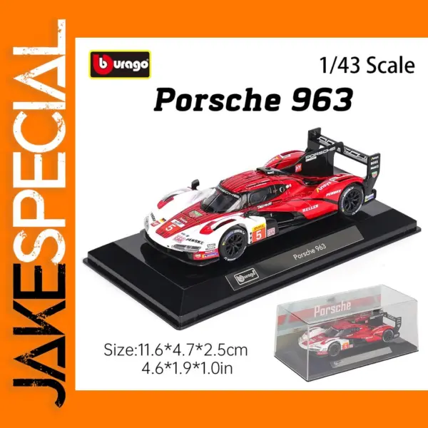 Bburago Porsche 963 1:43 Diecast Model Car