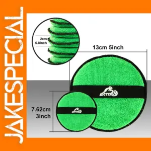 5-Pack Microfiber Wax Applicator Pads 5 Inch