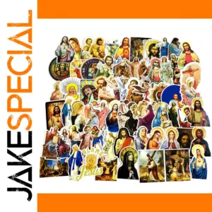 Jesus Christian Religion Waterproof Sticker Pack