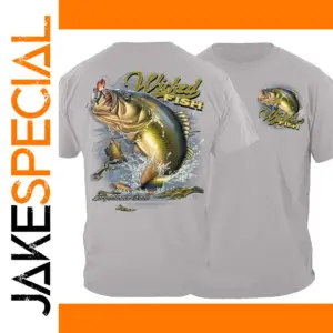 Men's Summer Cotton Bass Fishing T-Shirt