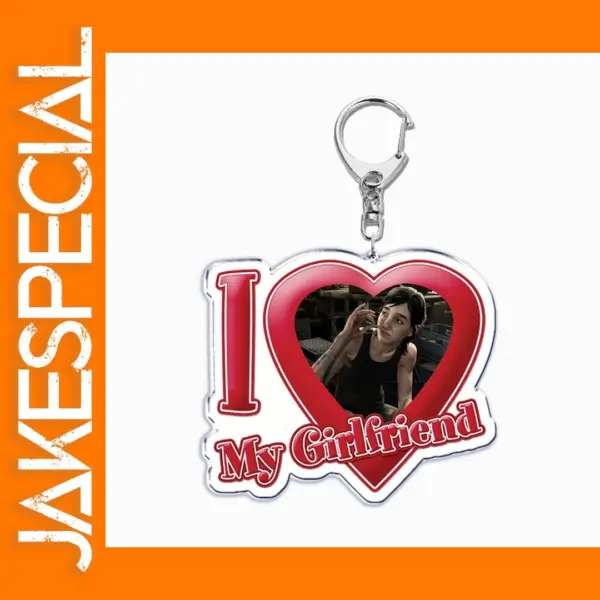 The Last of Us Joel Ellie Keychain Silver