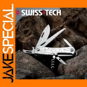 9-in-1 Swiss Tech Mini Folding Multitool Knife