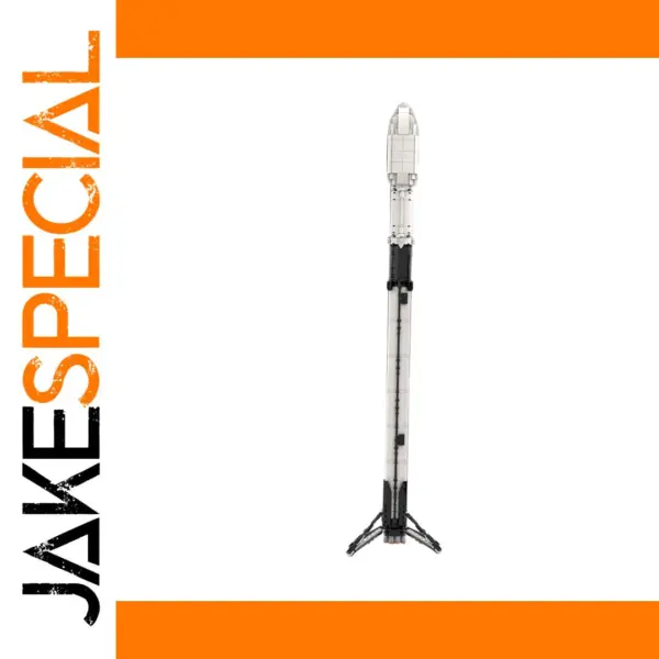 Gobricks MOC SpaceX Falcon 9 Rocket Building Set 1:110 Scale