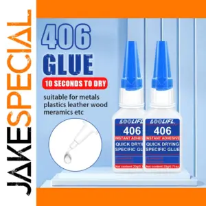 LOOLIFL 406 Instant Super Glue for Crafts and Metals