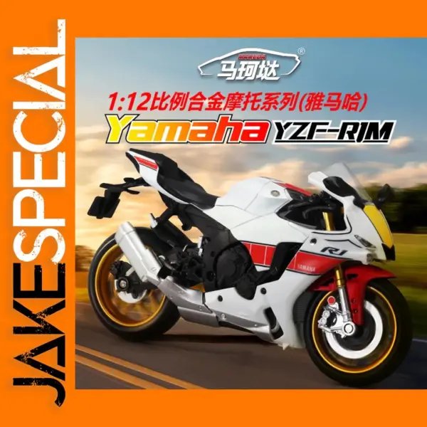 1:12 Yamaha YZF-R1M Alloy Motorcycle Model