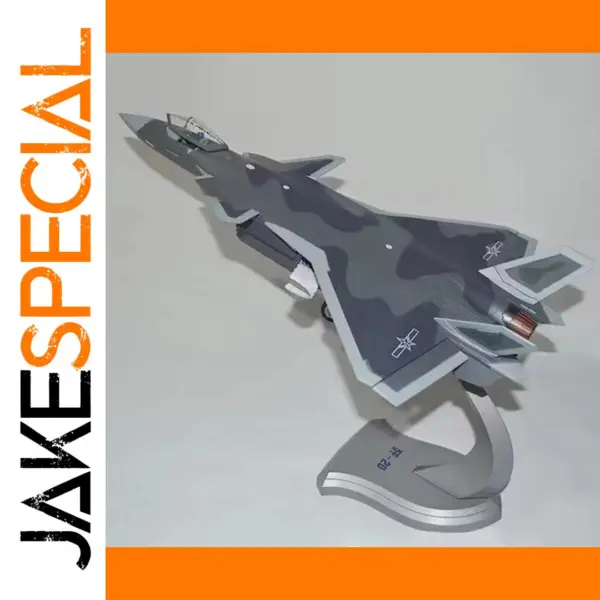 1:48 Scale Diecast J-20 Fighter Aircraft Model