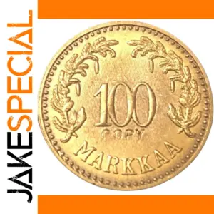 1926 Finland 100 Markkaa Coin Replica