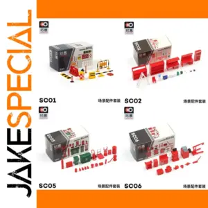 1/64 Scale Metal Car Maintenance Tools Set