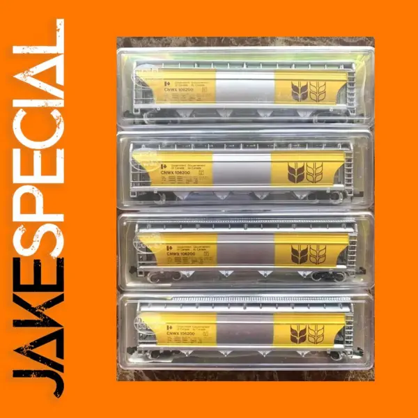 N Scale 1/160 Yellow Wheat Train Carriage Model
