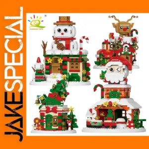 Christmas Elk Deer Santa Building Blocks Set