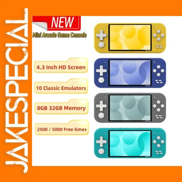 Mini Portable Game Console 4.3 Inch HD Screen