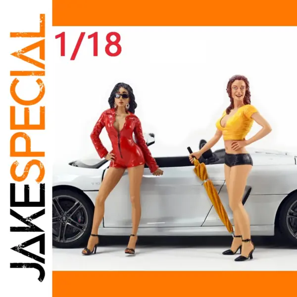 1/18 Scale Resin Racing Girl Model Doll