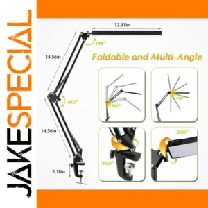 Dimmable 10W LED Desk Lamp with Clamp