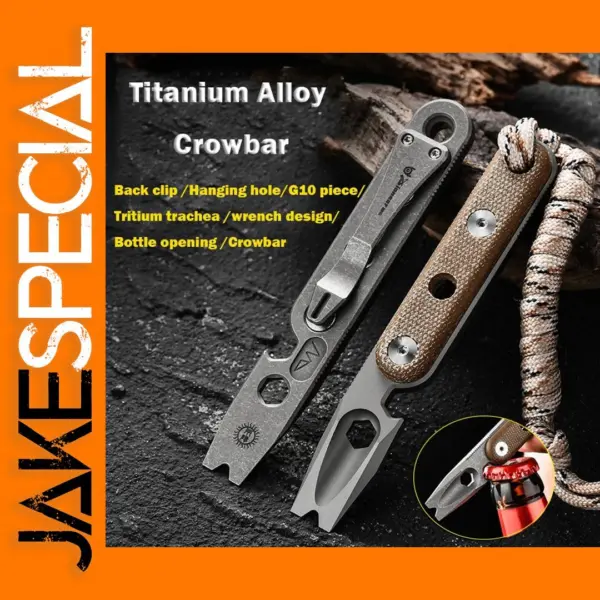 Titanium Alloy Multifunctional Pry Bar Tool