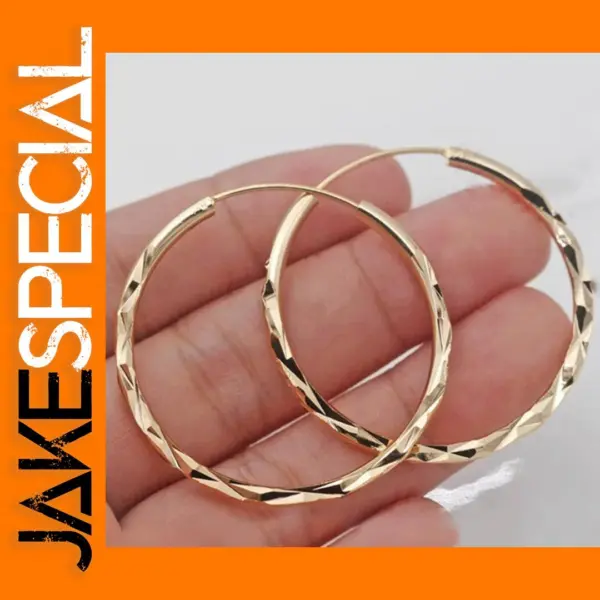 Classic Gold Hoop Earrings for Women