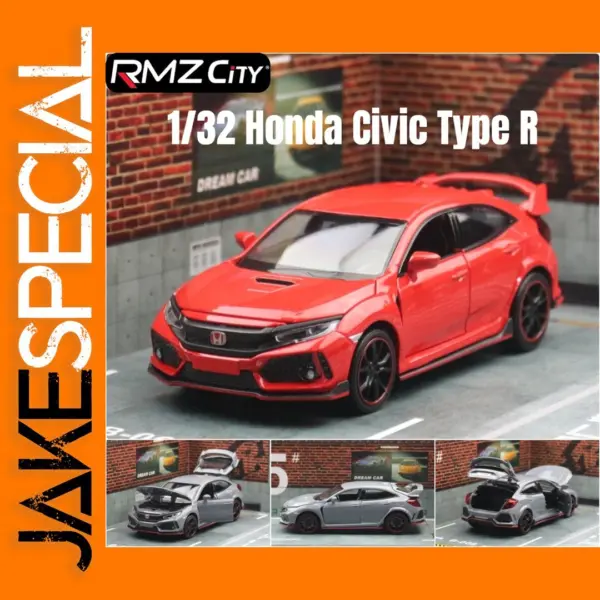 Honda Civic Type R Diecast Model Car 1:32