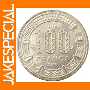 1978 Central African Republic 100 Francs Replica Coin