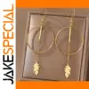 Stainless Steel Drop Earrings with Triangle Design