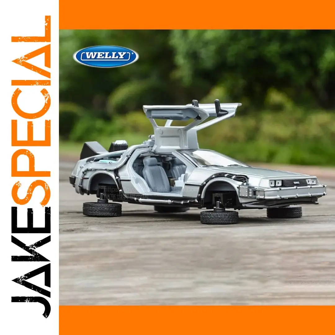 WELLY 1:24 DeLorean DMC-12 Diecast Model Car 1 WELLY 1:24 DeLorean DMC-12 Diecast Model Car