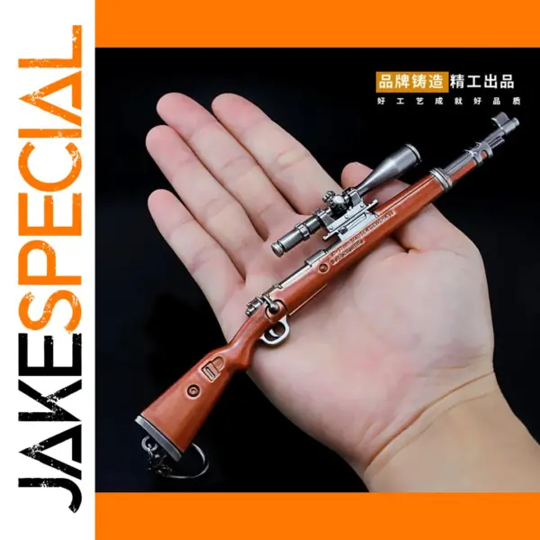 Kar98k Rifle Miniature 17cm Metal Keychain