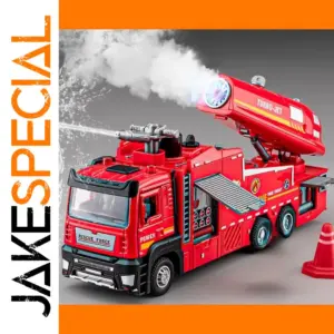 1:32 Scale Water Spray Fire Truck Model Ladder Truck