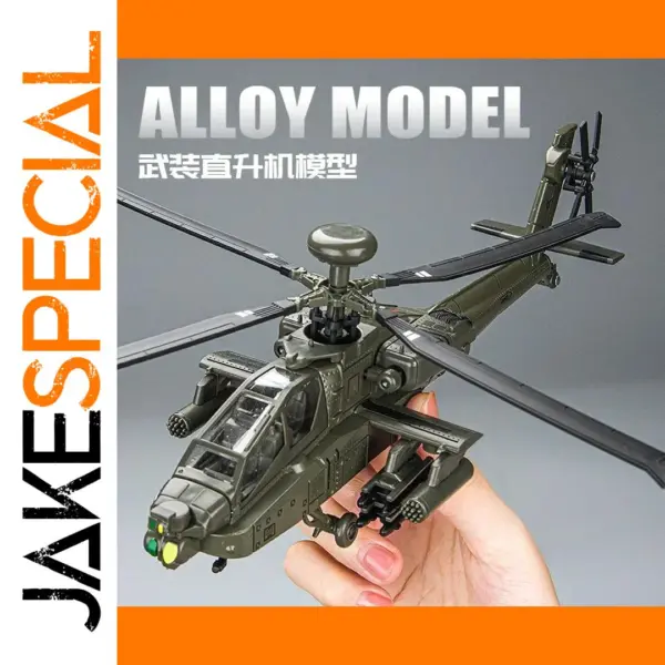 Apache Armed Helicopter Diecast Model