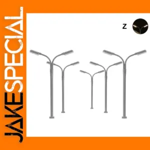 5pcs Z Scale Warm White LED Street Lights