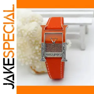 Casual Square Shaped Leather Women's Watch
