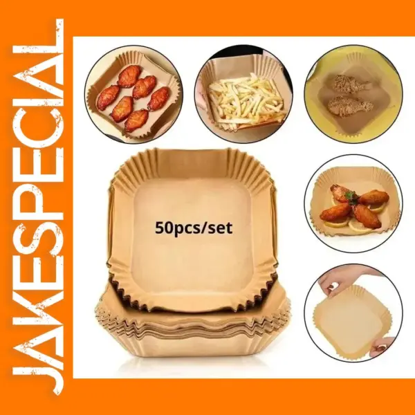 50 Pcs Non-Stick Air Fryer Paper Liners