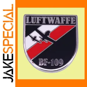 German Luftwaffe Bf 109 ME109 Enamel Brooch Badge