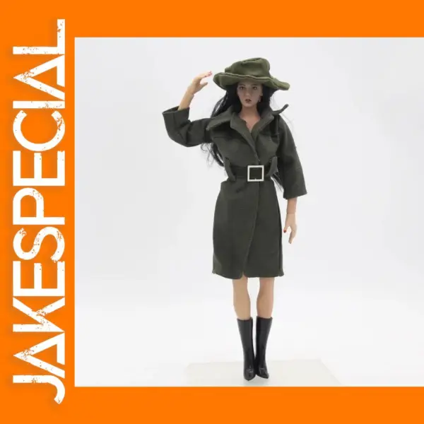 1/6 Scale Doll Overcoat and Hat Set