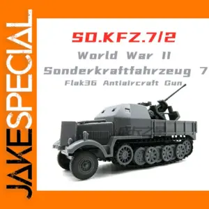 1/72 Scale Half-Track Flak Antiair Weapon Model