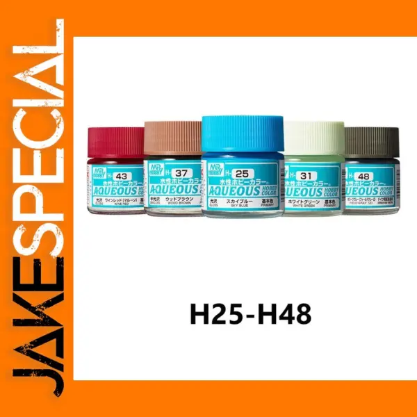 10ml Mr Hobby H25-H48 Water-Based Paint