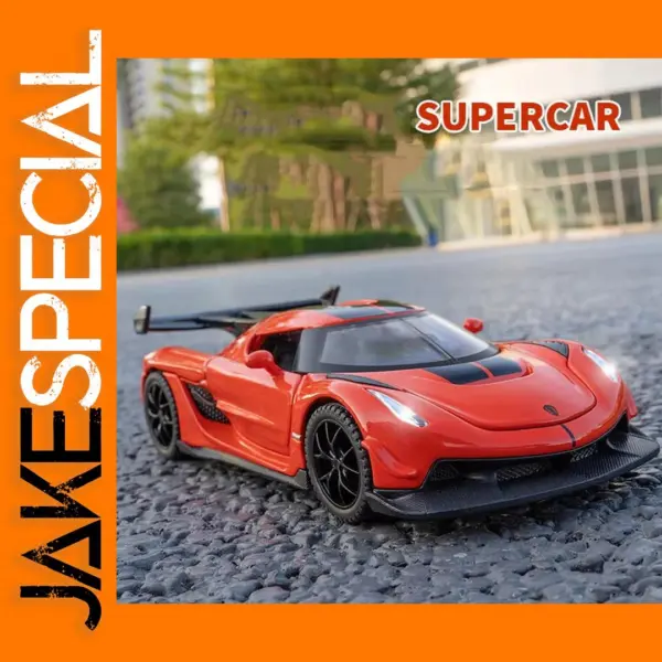1/32 Scale Alloy Jesko Metal Car Model