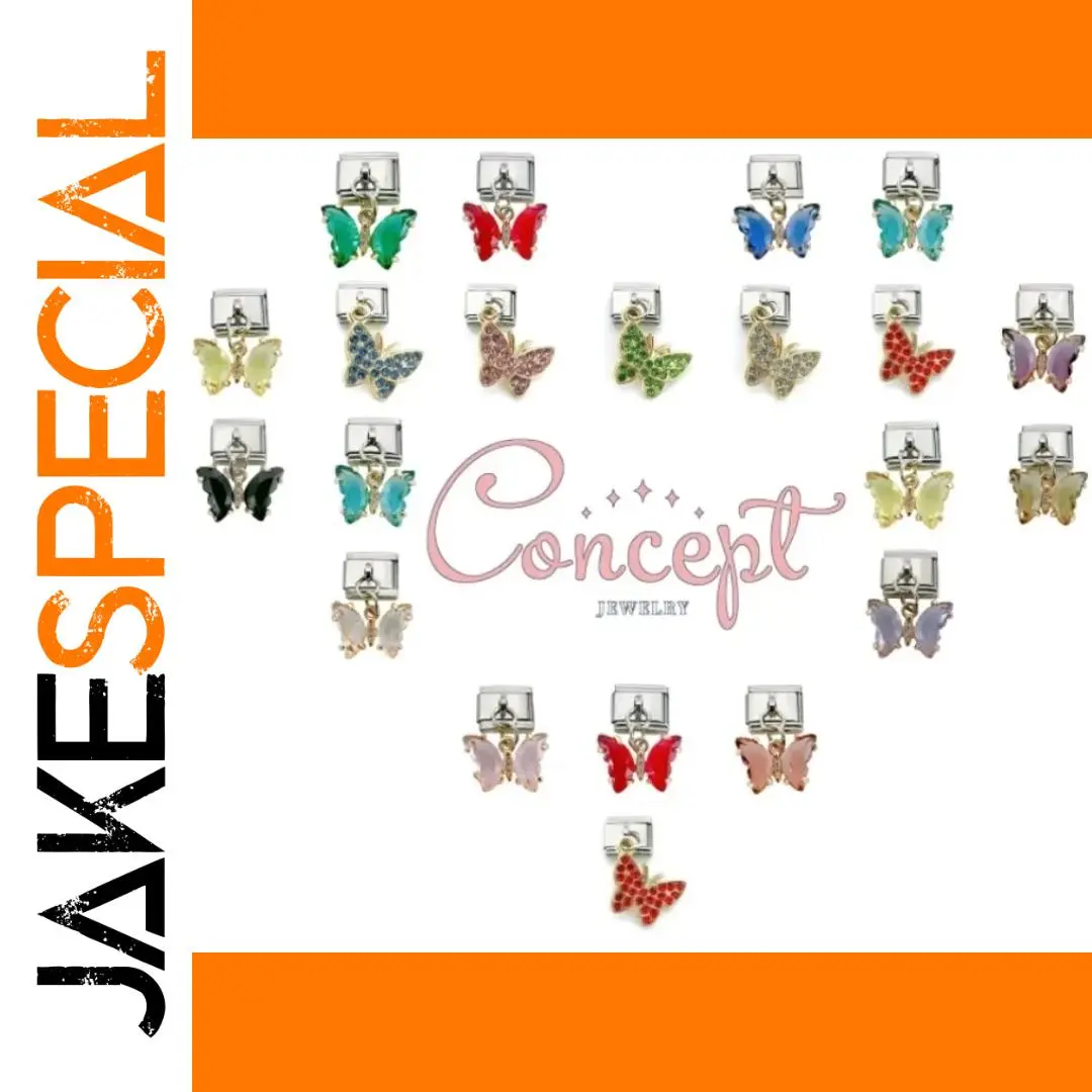 Zircon Butterfly Charm for DIY Bracelets 1 Zircon Butterfly Charm for DIY Bracelets