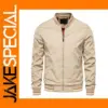 Casual Solid Color Men's Jacket for Autumn