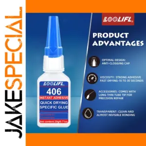 LOOLIFL 406 Super Glue for All Surfaces
