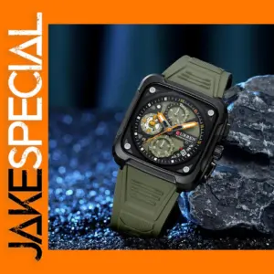 Men's Waterproof Silicone Strap Quartz Watch