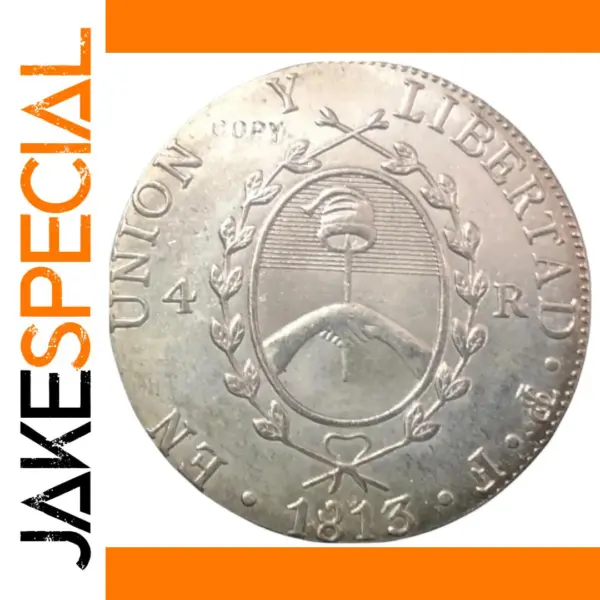 1813 Argentina 4 Reales Replica Silver Coin
