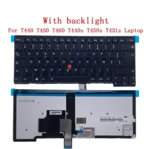 French Backlit Keyboard for Lenovo Thinkpad T440 T450 T460 18 68af15e7 no logo