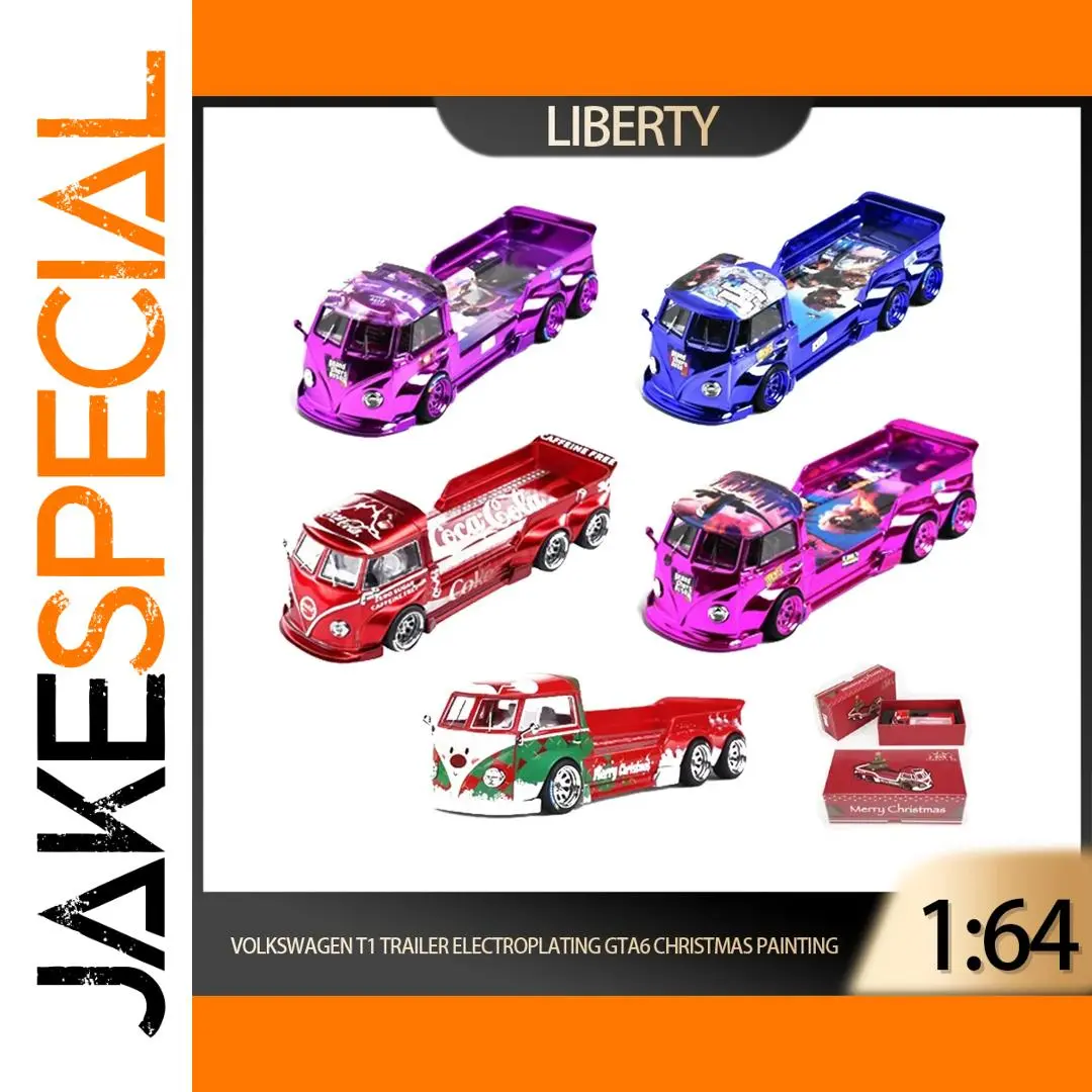 Volkswagen T1 Trailer Diecast Model 1:64 1 Volkswagen T1 Trailer Diecast Model 1:64