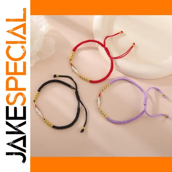 Palestine Flag Adjustable Rope Bracelet