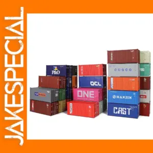 3pcs HO Scale 20ft Shipping Containers Set