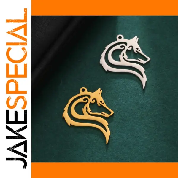 Wolf Charm Pendants for Men and Women Jewelry