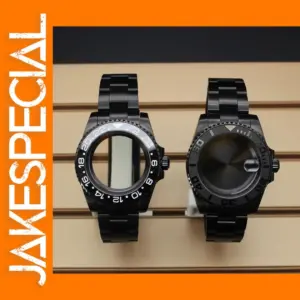 Black 40mm Watch Case for NH34 NH35 NH36
