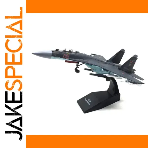 1/100 Scale Diecast SU-35 Fighter Model
